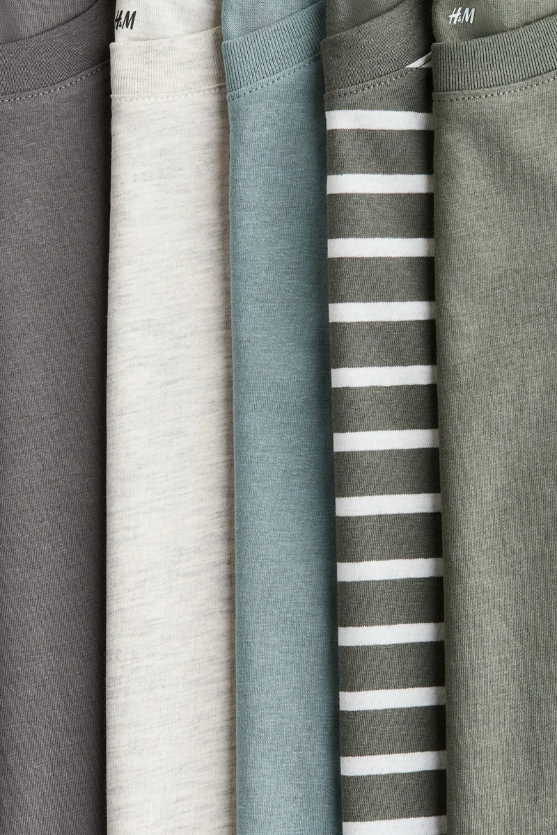 اتش اند ام بلوزة من الجيرسيه - عبوة من 5 قطع